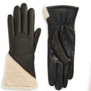 Ugg Black Leather gloves women’s